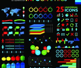 Colorful Infographic vector 02