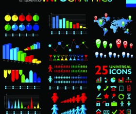 Colorful Infographic vector 03