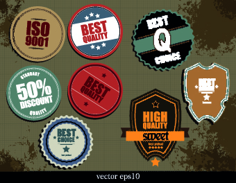 Vintage Label and badges design elements 01