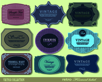 Vintage Label and badges design elements 05