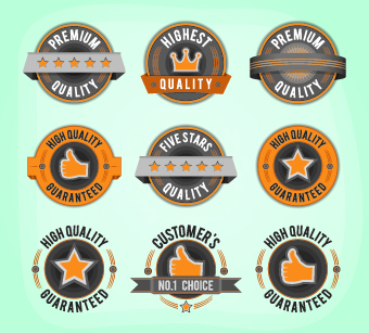 Vintage Label and badges design elements 07