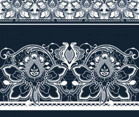 White Lace elements vector 02