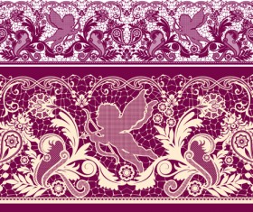 White Lace elements vector 04