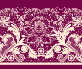 White Lace elements vector 05
