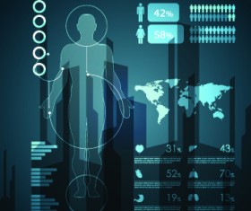 Creative Biology with Medicine infographic vector 09