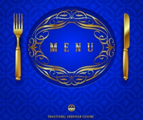 Vector Restaurant design elements 01