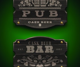 Vector Restaurant design elements 04