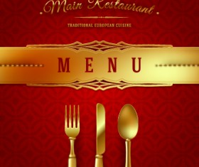 Vector Restaurant design elements 07