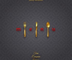 Vector Restaurant design elements 08