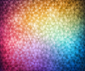 Mosaic Neon backgrounds vector 03