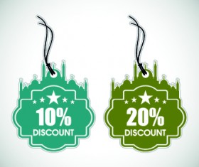 Muslim style discount tag vector 05