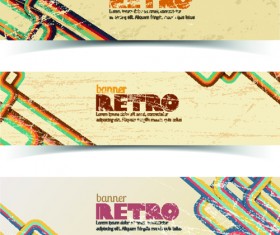 Retro Garbage Business banner vector 01