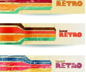 Retro Garbage Business banner vector 02