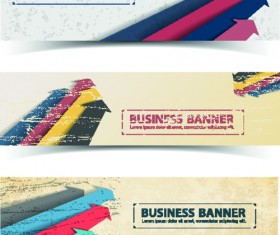 Retro Garbage Business banner vector 04