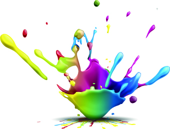 paint splash vector free download