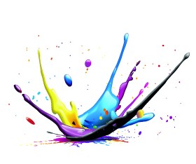 Splash paint Effect vector 02 free download