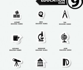 Office Stickers icons vector 03