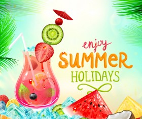 Creative Summer Holidays vector Backgrounds 02