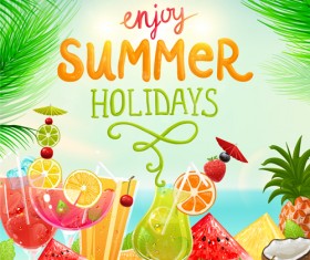 Creative Summer Holidays vector Backgrounds 05