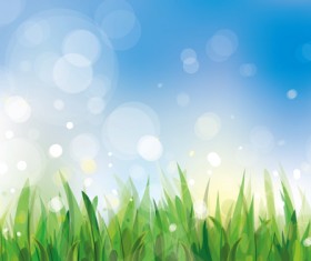 Beautiful Summer landscapes design vector 02