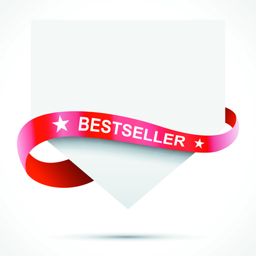 Sale Tags with red Ribbon vector 02