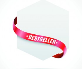 Sale Tags with red Ribbon vector 05