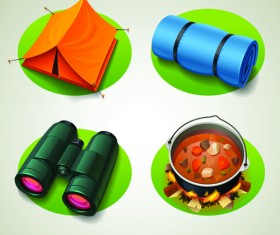 Different Tourism Icons vector 02