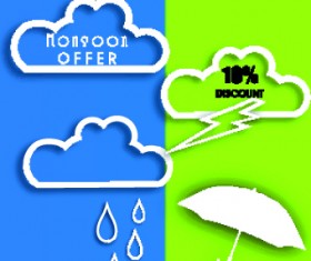 Umbrella discounts design elements 03