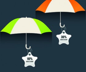 Umbrella discounts design elements 05