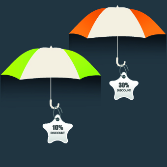 Umbrella discounts design elements 05