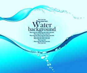 Creative Water art backgrounds 01