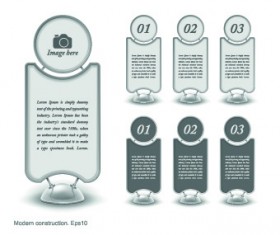 Modern banner web design elements vector 02