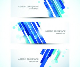 Abstract Creative banners vector set 02