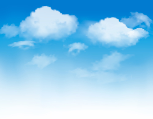 Vector Blue Sky design elements 04 free download