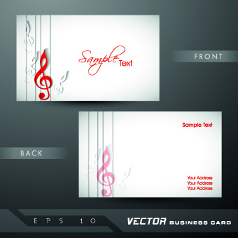 Classic business cards design vector 02