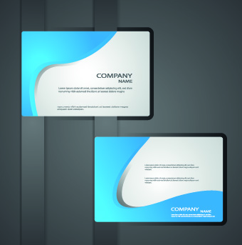 Classic business cards design vector 04