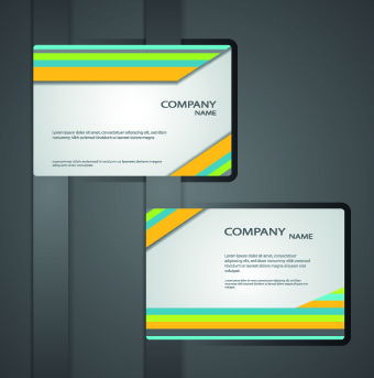 Classic business cards design vector 05