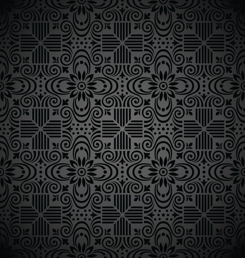 Classic Floral background vector 03