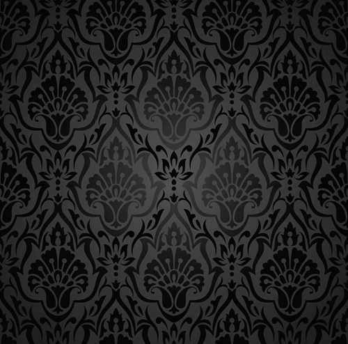 Classic Floral background vector 04