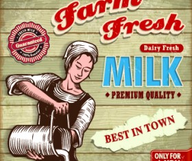 Creative Food poster design vector 02