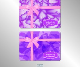 Pink gift card vector 03