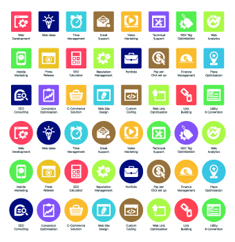 Web Seo icons vector 02