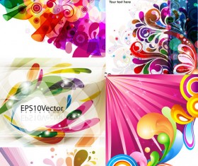 Fashion color dialog frames vector