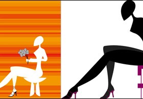 Abstract women Vector