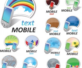 Mobile phone icon vector vector