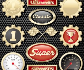 Racing Creative icons vector