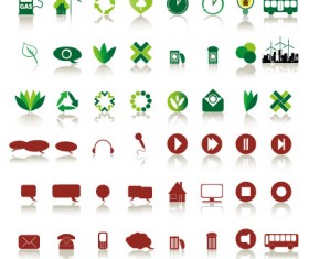 Simple icons vector vector
