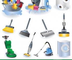 Icon cleaning supplies vector