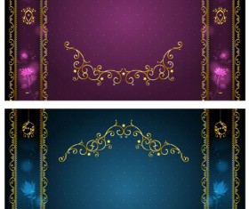 Golden antique Border vector