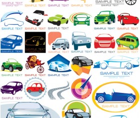 Car graphic icons vector